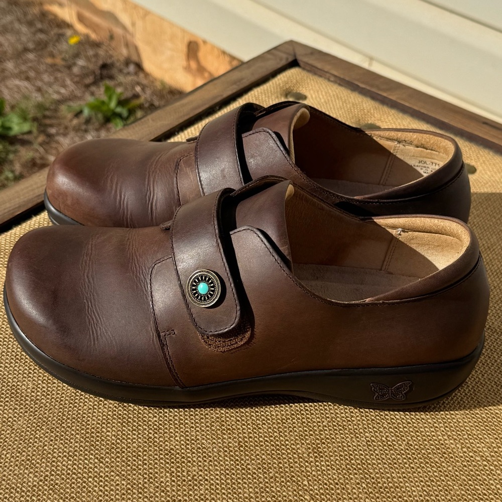Alegria Joleen Professional Oiled Brown Leather Shoes Size  41 (10)